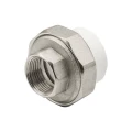 Муфта комбинированная EVER PLAST АТ 012 25 01 00 Дн25х1/2″ Ру25, разъемная, под приварку / внутренняя резьба, материал - полипропилен, цвет - белый Муфта комбинированная EVER PLAST АТ 012 25 01 00 Дн25х1/2″ Ру25, разъемная, под приварку / внутренняя резьба, материал - полипропилен, цвет - белый